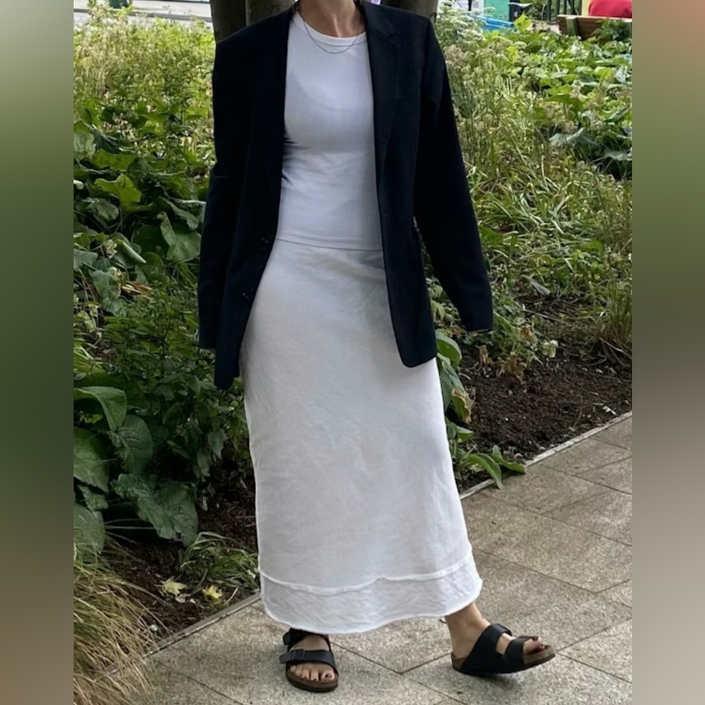 Linen top shop maxi skirt